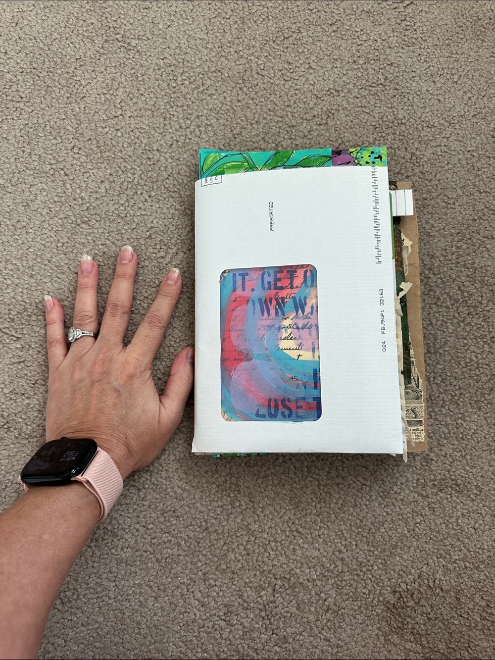 Art journal packed with ephemera!